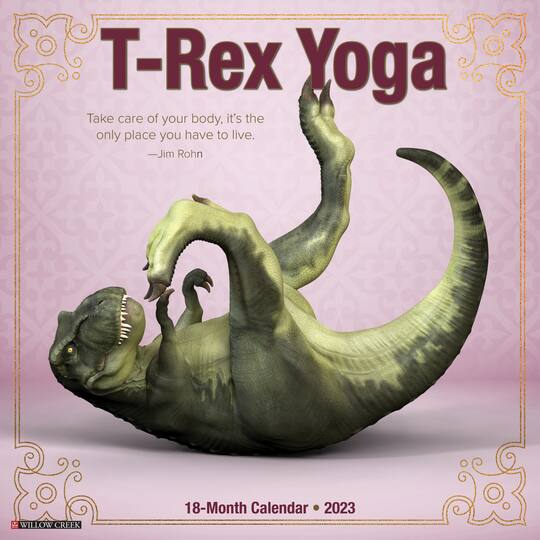 2023 TRex Yoga Wall Calendar Wall Calendars Michaels